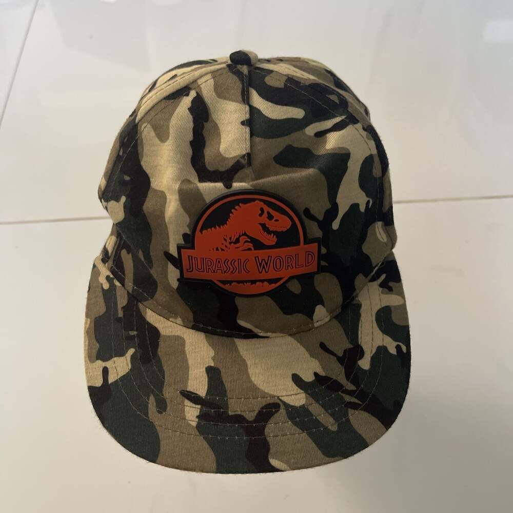 Jurassic World Camouflage Baseball Cap - Adjustable Strapback Hat